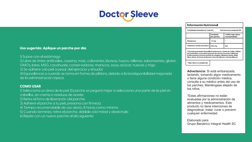 Parche Glucosamina y Condroitina Plus